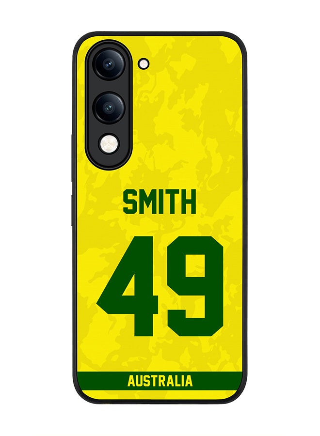 For vivo Y29s 5G / Y19s 5G Case,Slim fit Camera Protection, Shockproof Thin Phone cover  - Australia Steve Smith, Jersey No 49